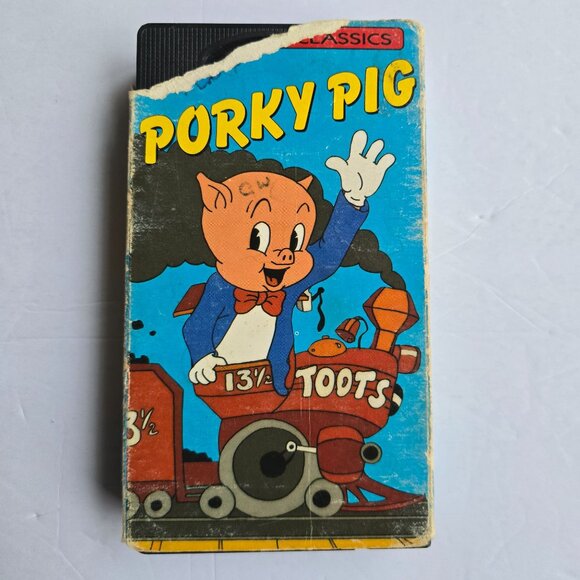 Porky Pig Cartoon Classics VHS - Porkys Railroad Notes To You Pigs In A Polka - - Picture 14 of 16